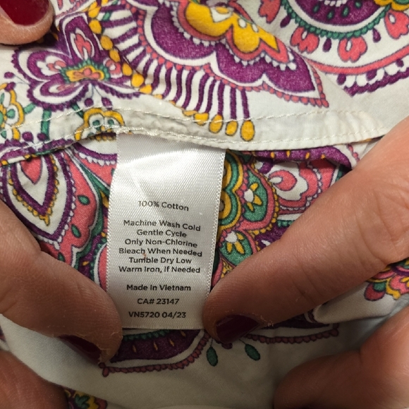 Talbots Multicolor Paisley Blouse - Picture 4 of 4